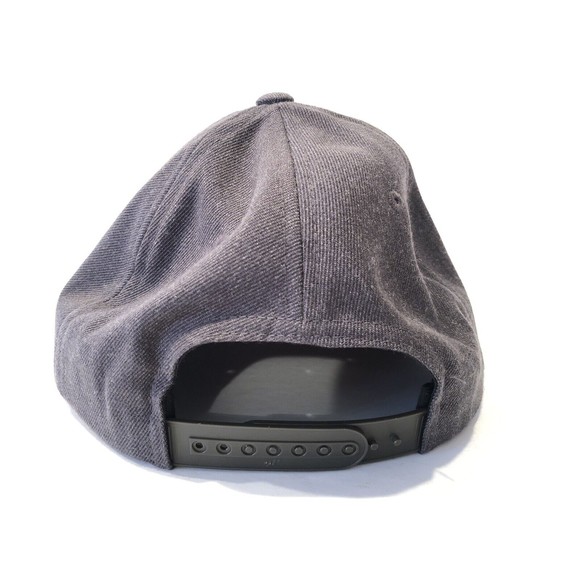 SKYLAKE YOSEMITE CAMP Wool Blend Snapback Hat Men's Yupoong The Classics Gray - Picture 4 of 8